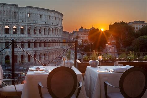 restaurants with colosseum view rome.